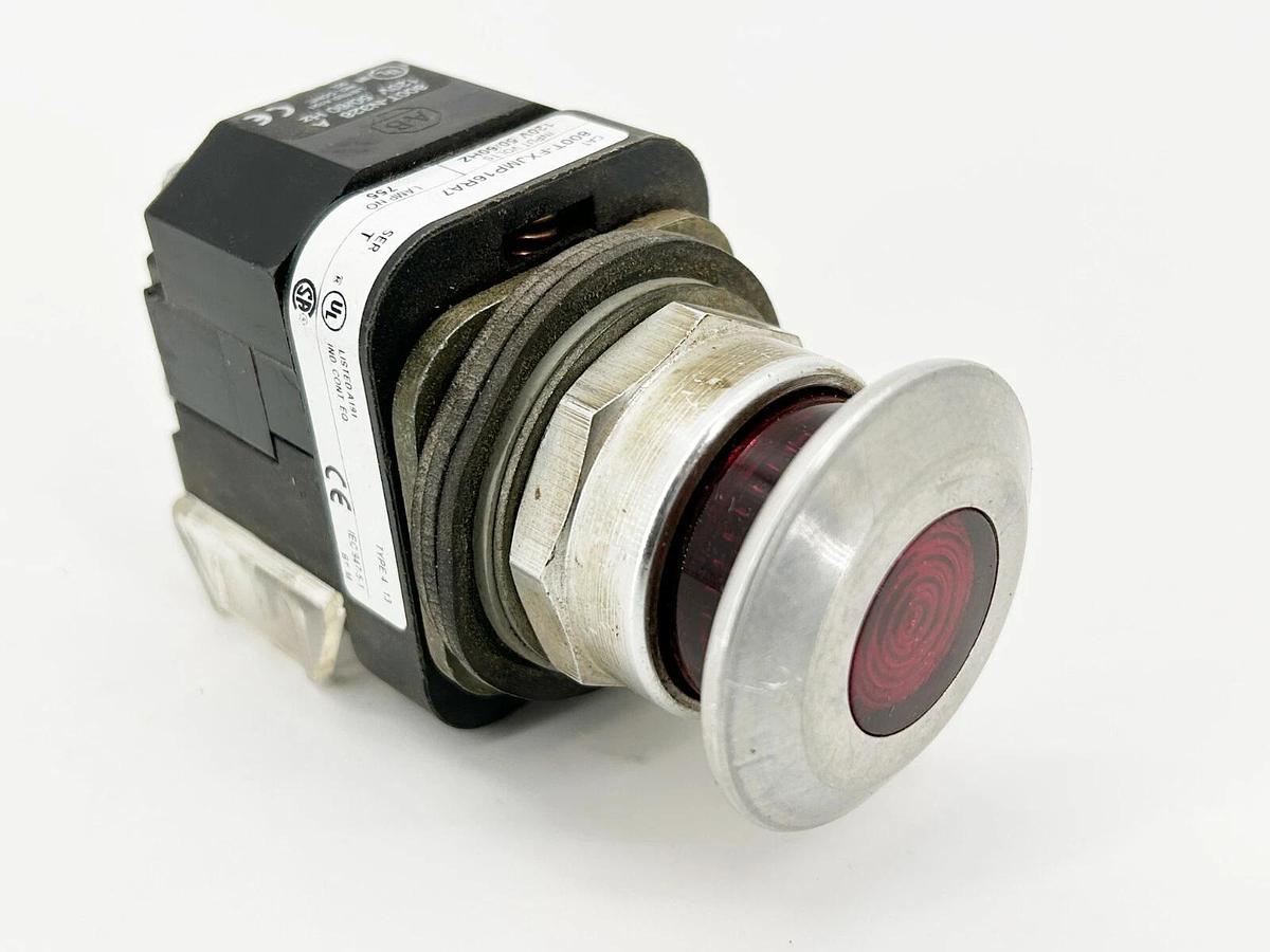 Used Allen Bradley 800T-FXJMP16RA7 Pushbutton 30mm Illuminated Red 3 Position