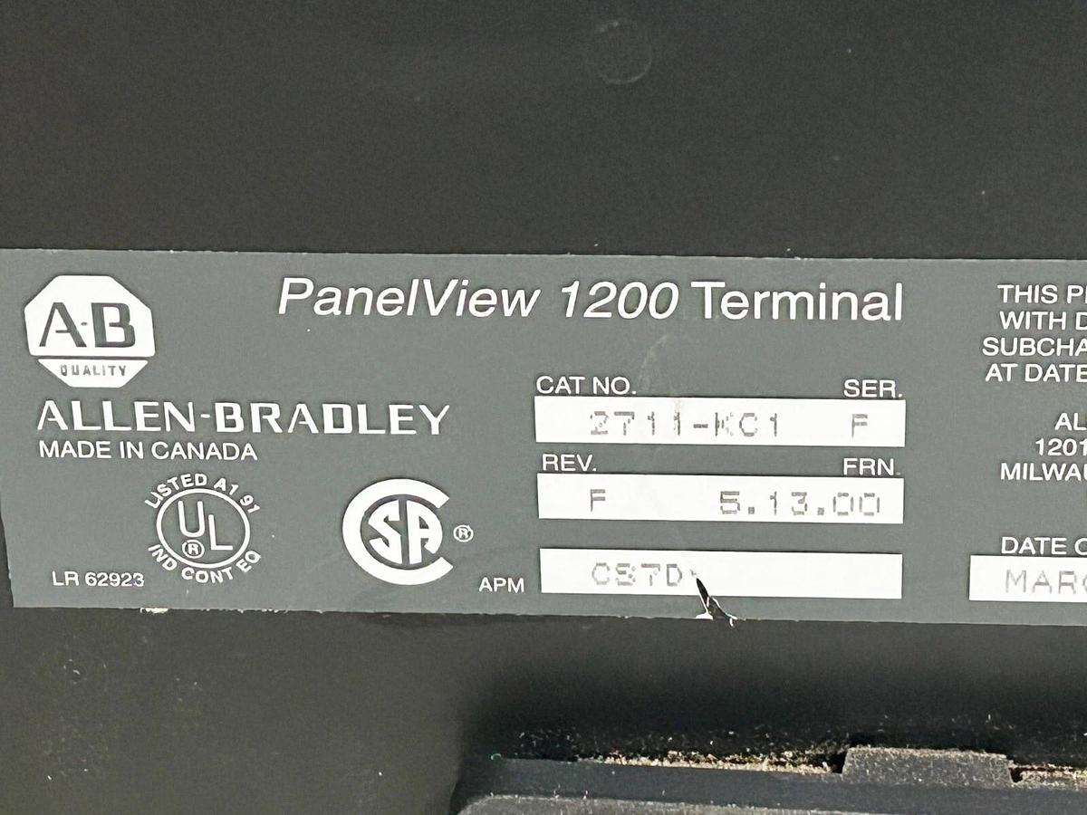 Used Allen Bradley 2711-KC1 Panelview 1200 Terminal 12" Color CRT - For parts