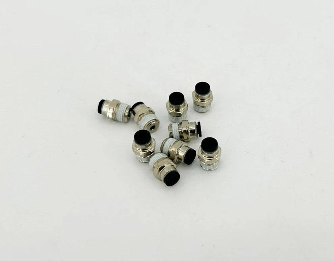 Lot of 9 New Lawson 86749 Male Connectors, 5/32" Tube, 1/8" Thrd