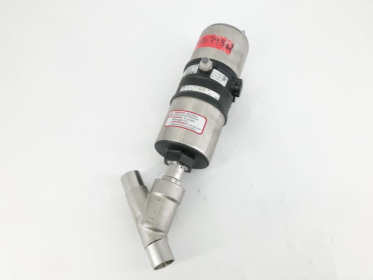 New Burkert 00186622 Seat Valve 2100 A 25M PTFE VA Pilot 4.8-10 bar- No Box