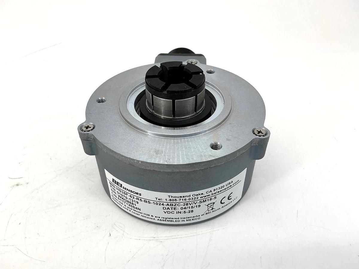New BEI Sensors 01070-1319 Encoder HS35F-62-R5-BS-1024-ABZC-28V/V-SM18-S No Box