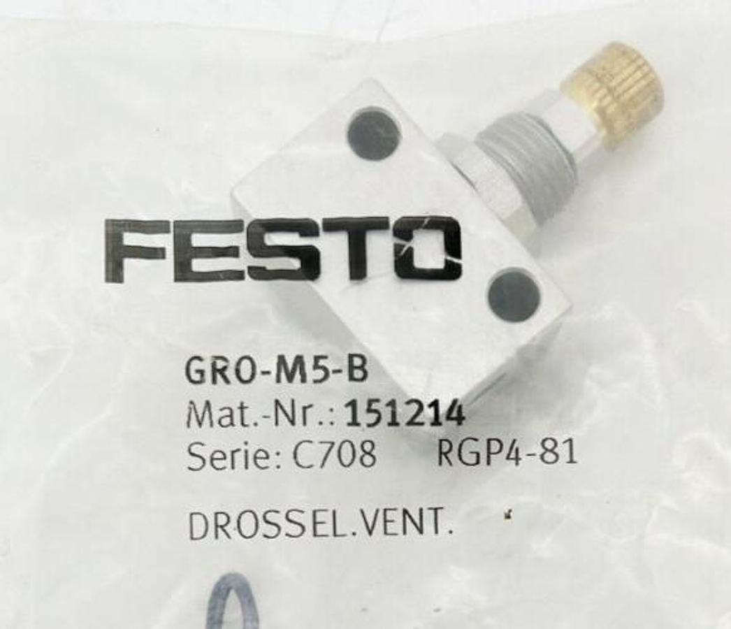 New Festo GRO-M5-B Needle Vent 151214