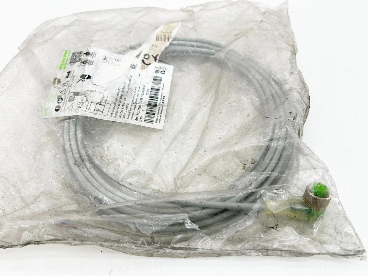 New Murr 7000-12381-2330500 Cordset M12 Female 5-Pin 30VDC