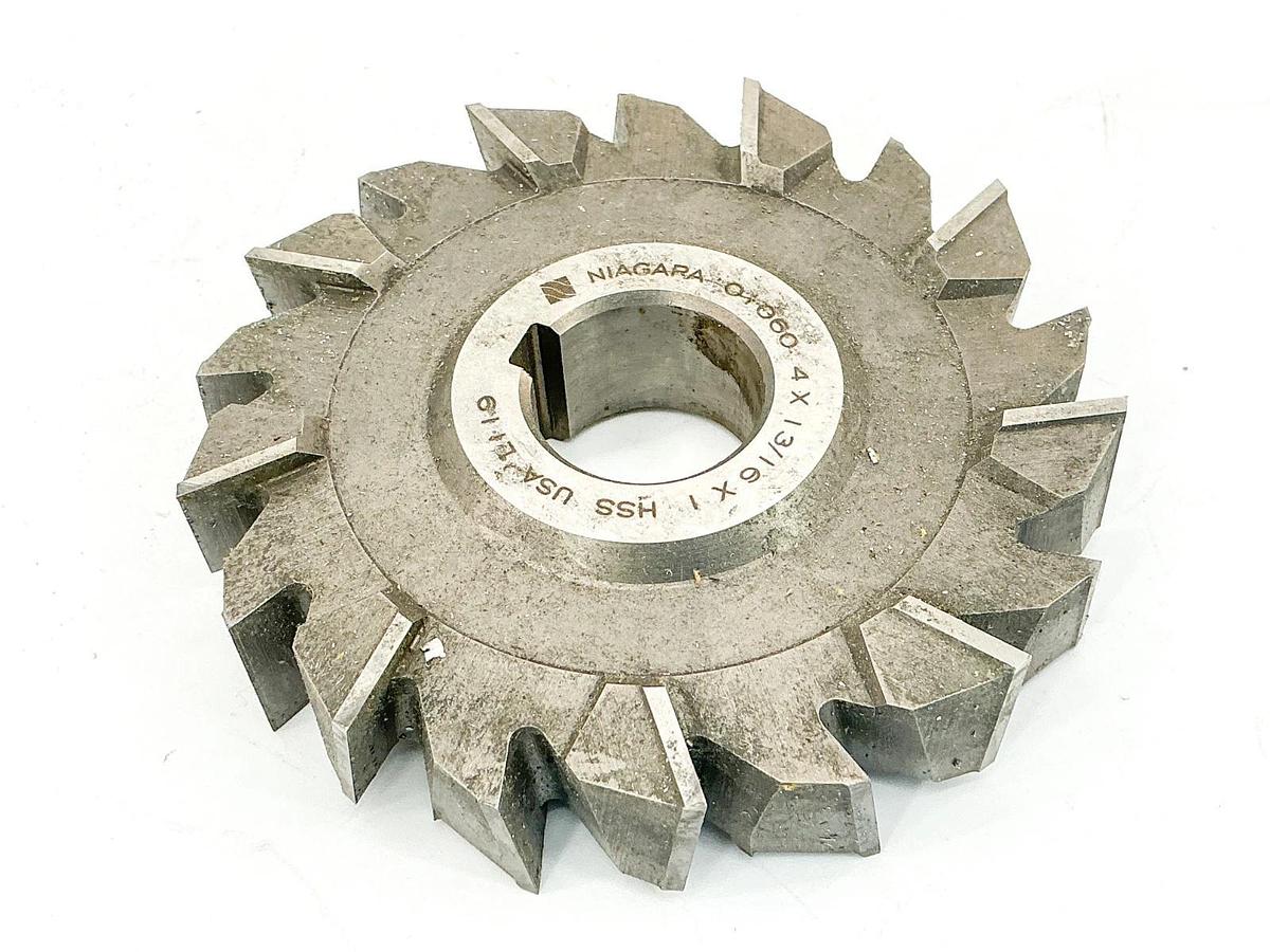 New Niagara Cutter 4X13/16X1 Staggered Tooth Side Mill Cutter 18T NI 01120