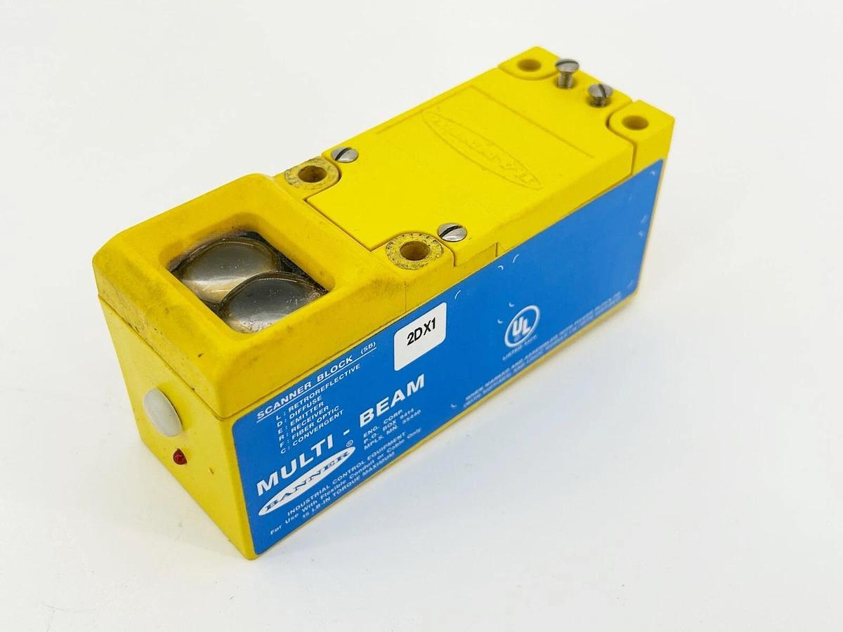 Used Banner Engineering 2SBDX1 Photoelectric Scanner Block 0.75M Range 17484