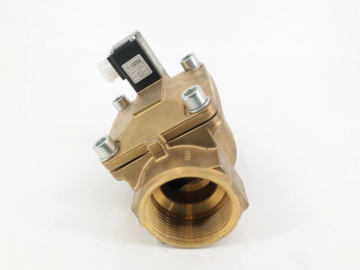 New Burkert 0281 A 5/2 FKM BR Valve 2-1/2" NPT 120V 00450676 49Z8 - No Box