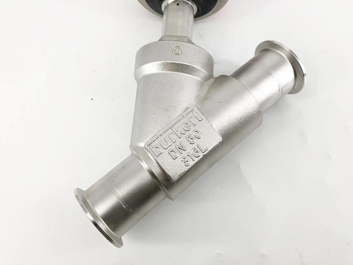 Used Burkert 00188269 Angle Seat Valve 2100 A PTFE Kv 55 PS 10bar