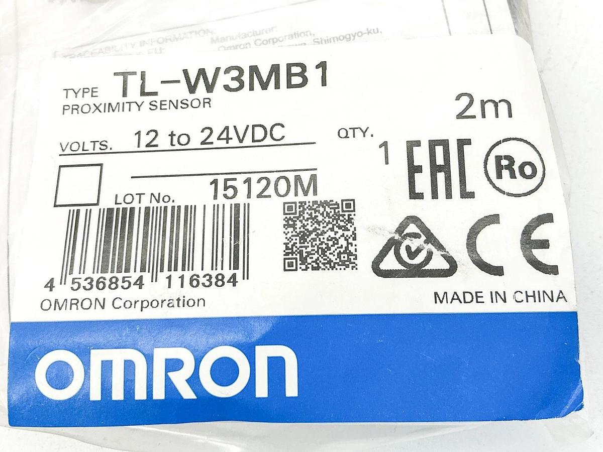 New Lot of 2 Omron TL-W3MB1 Proximity Sensor 12-24VDC 2M 15120M