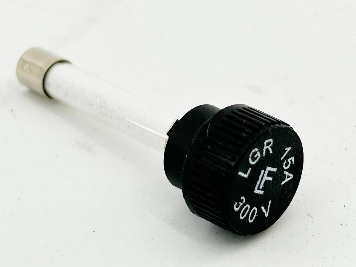 New Lot of 5 Mersen SLR-15 Glass Fuse 15A 300V
