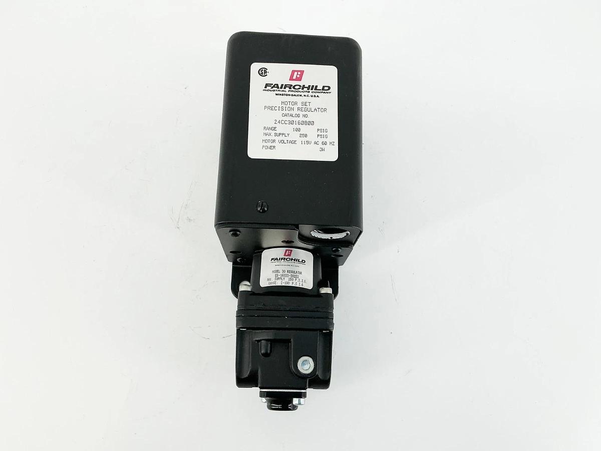 New Fairchild 24CC30160800 Motor Set Precision Regulator 250PSI EB-16033-30252