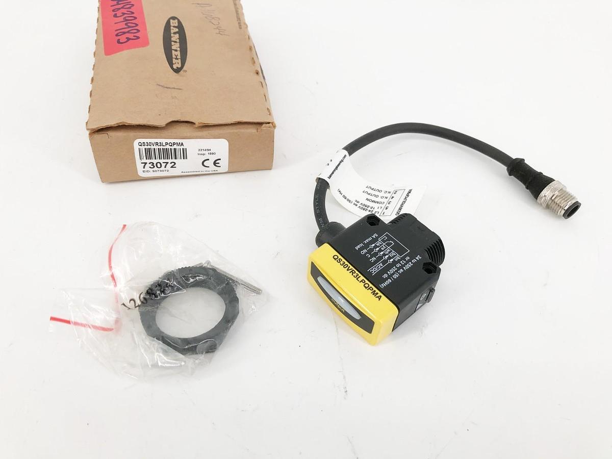 New Banner Engineering QS30VR3LPQPMA Photoelectric Sensor 73072
