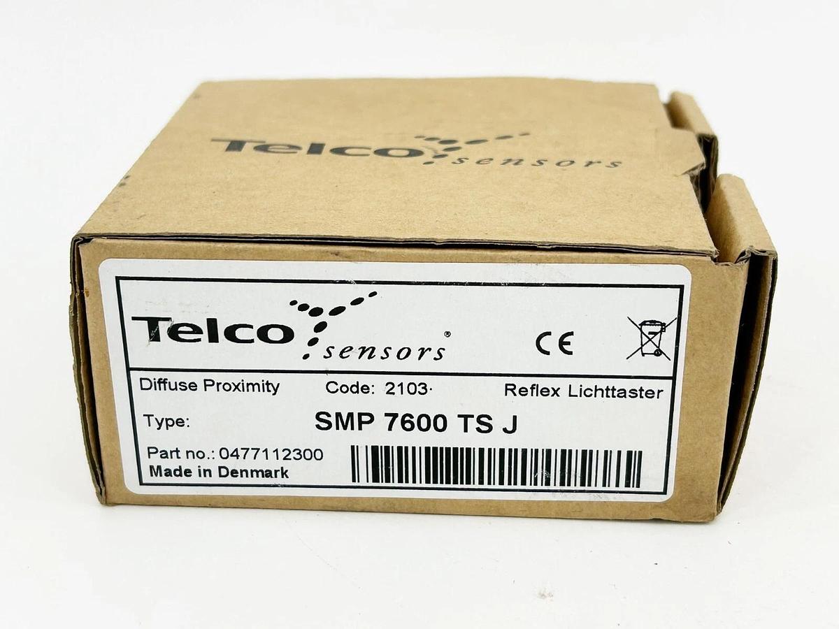New Telco SMP-7600-TS-J Proximity Sensor 10-30VDC 120MA 4Pin M18X1 0477112300