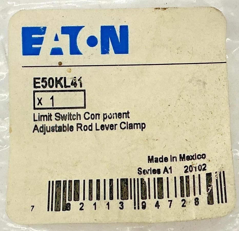 New Eaton E50KL41 Ser A1 Limit Switch Component Adjustable Rod Lever Clamp