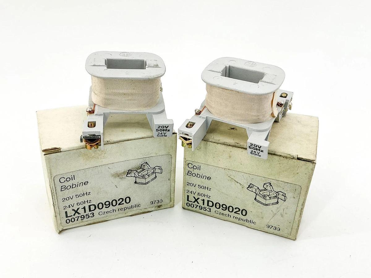 New Lot of 2 Telemecanique LX1D09020 Contactor Coil 24V 60Hz 20V 50Hz 007953