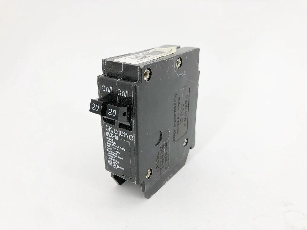 New Eaton BR2020 Tandem Circuit Breaker 20A 120/240V 2-Pole Type BRD DNPL2020