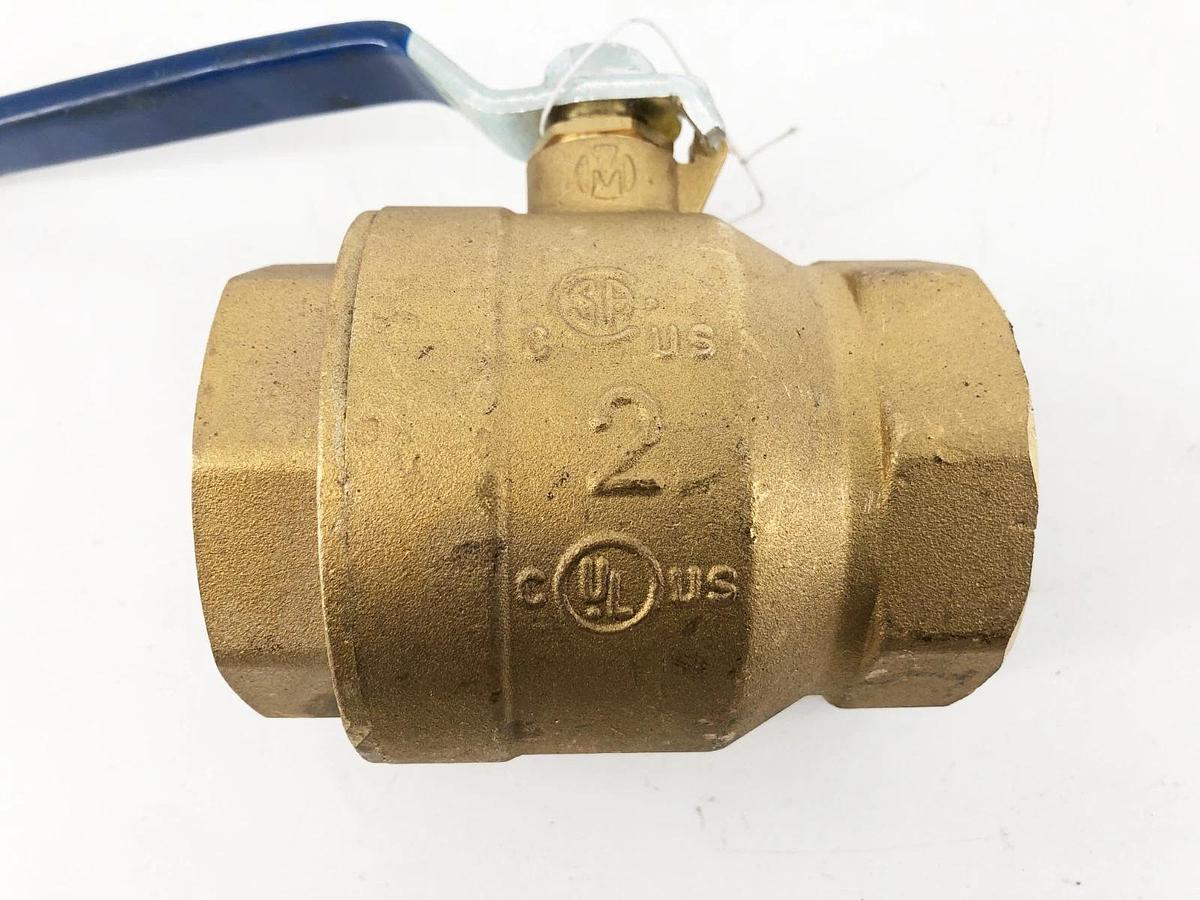 New Milwaukee Valve BA-475B Brass Ball Valve 2" 600WOG B16.44 - No Box