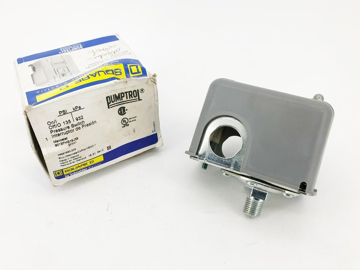 New Square D 9013FHG19J39 Pressure Switch 575V 1HP