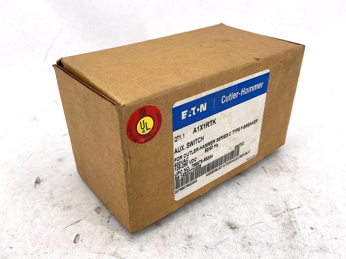 New Eaton Cutler-Hammer A1X1RTK Auxiliary Switch 600VAC 125/250VDC 50/60HZ