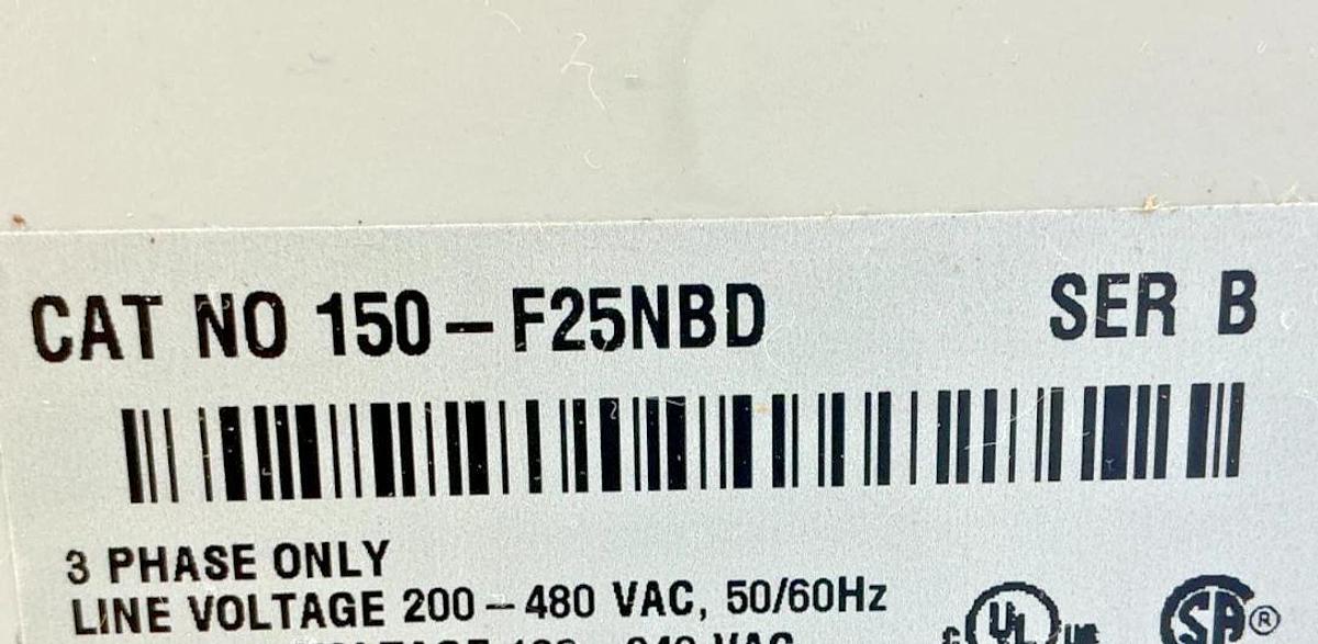 New Allen Bradley 150-F25NBD Ser B Smart Motor Controller 3-Phase 480V 50/60HZ