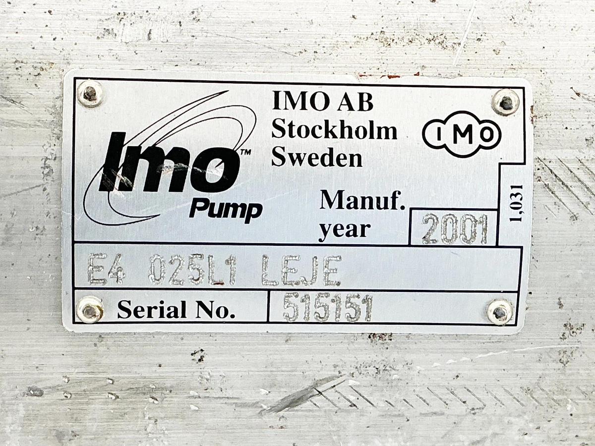 New IMO Pump E4-025L1-LEJE Screw Pump - No Box