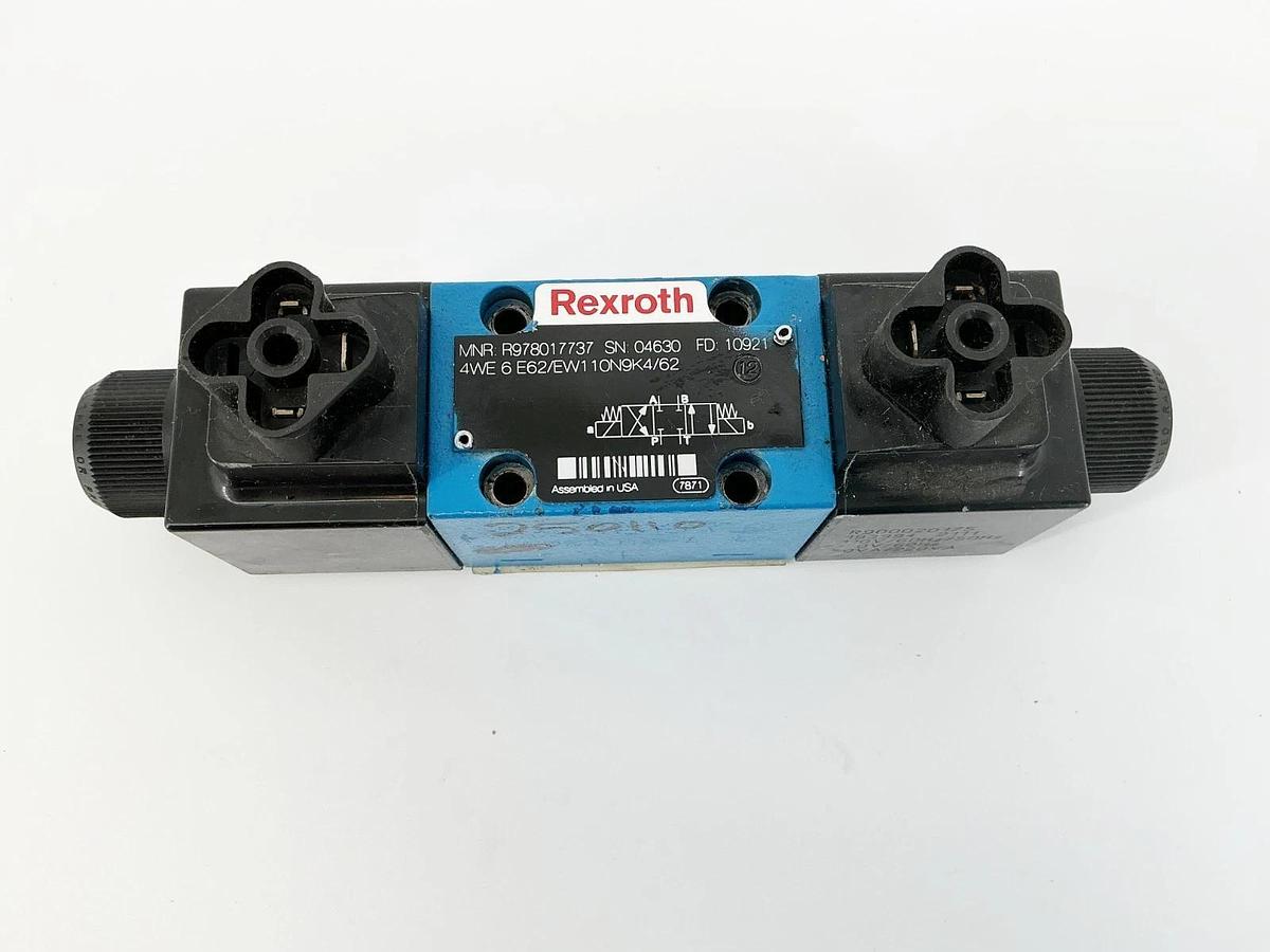 New Rexroth R978017737 Directional Control Valve 4WE6E62/EW110N9K4/62 - No Box