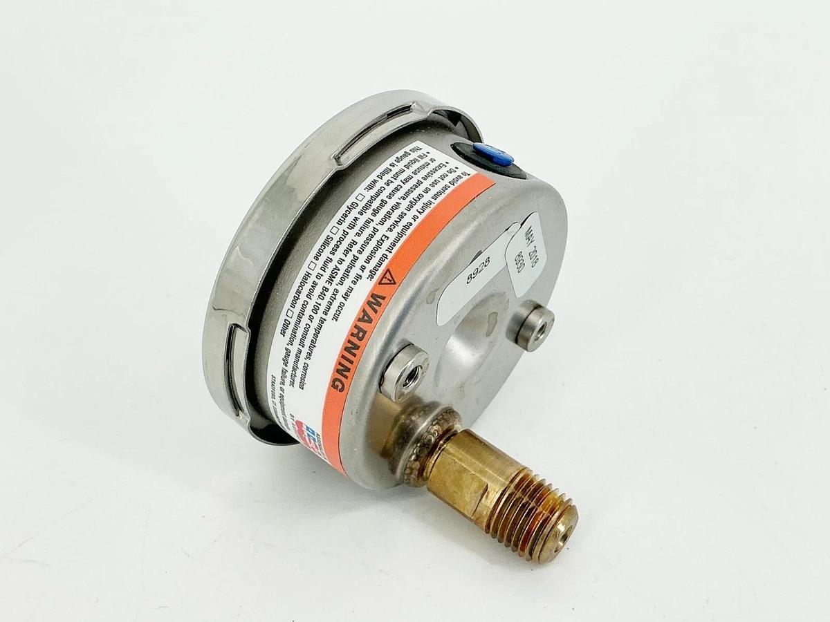 New Ashcroft 25-1009-AW-02B-600# Pressure Gauge 2-1/2" 0-600PSI 316 Tube