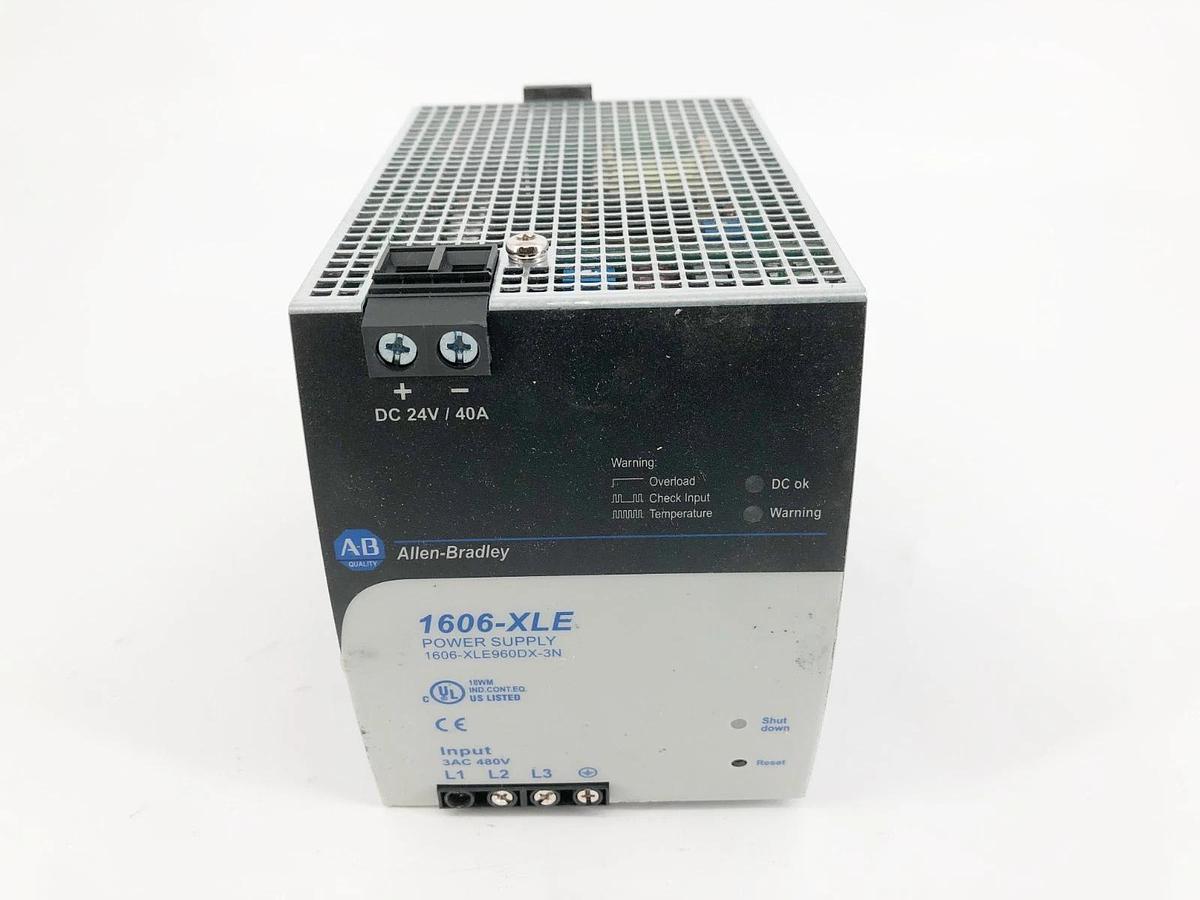 Used Allen Bradley 1606-XLE960DX-3N Ser. A Power Supply 3PH 24V 40A 960W