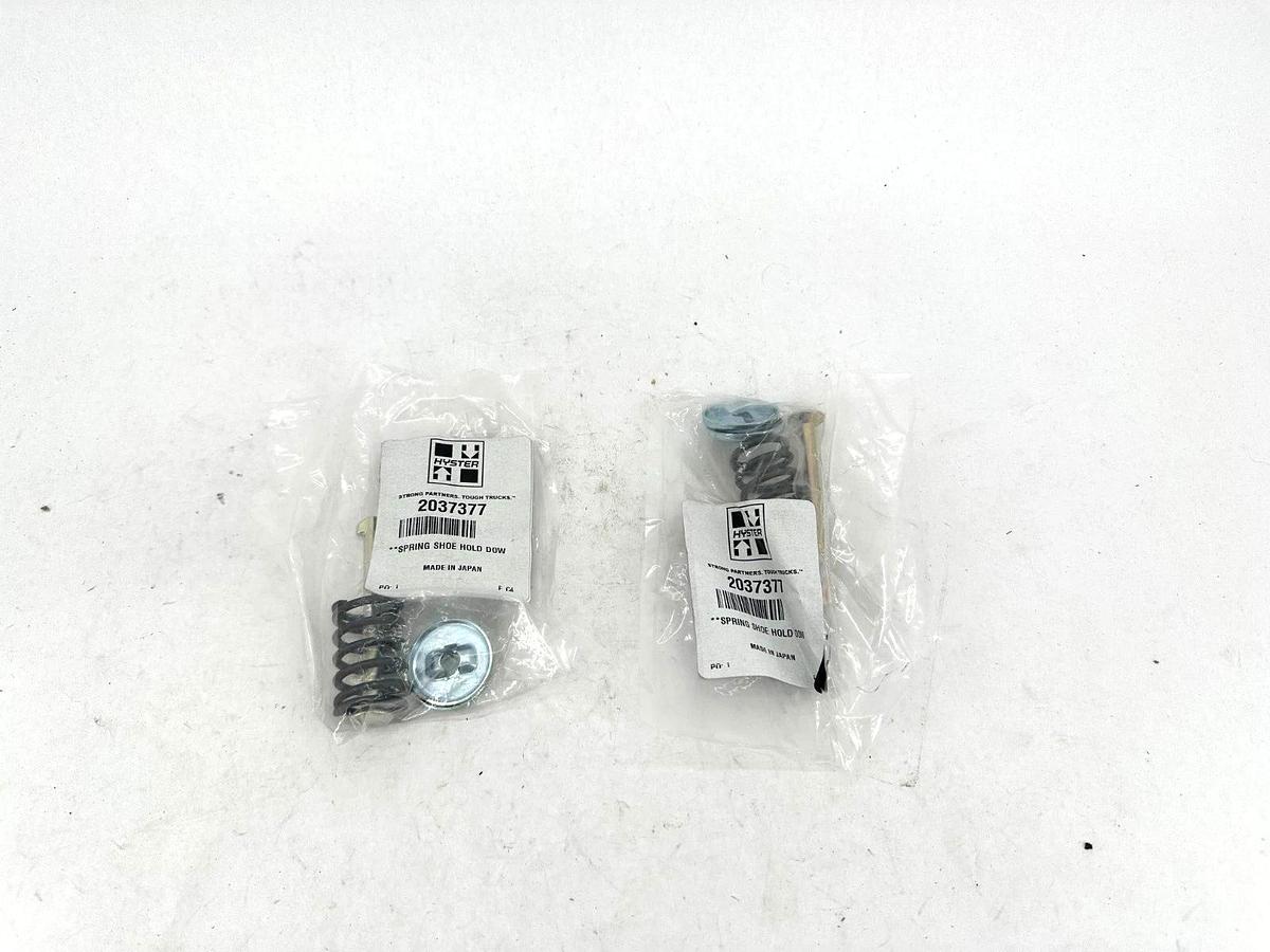 Lot of 2 New Hyster 2037377 SPRING SHOE HOLD DOWN KIT