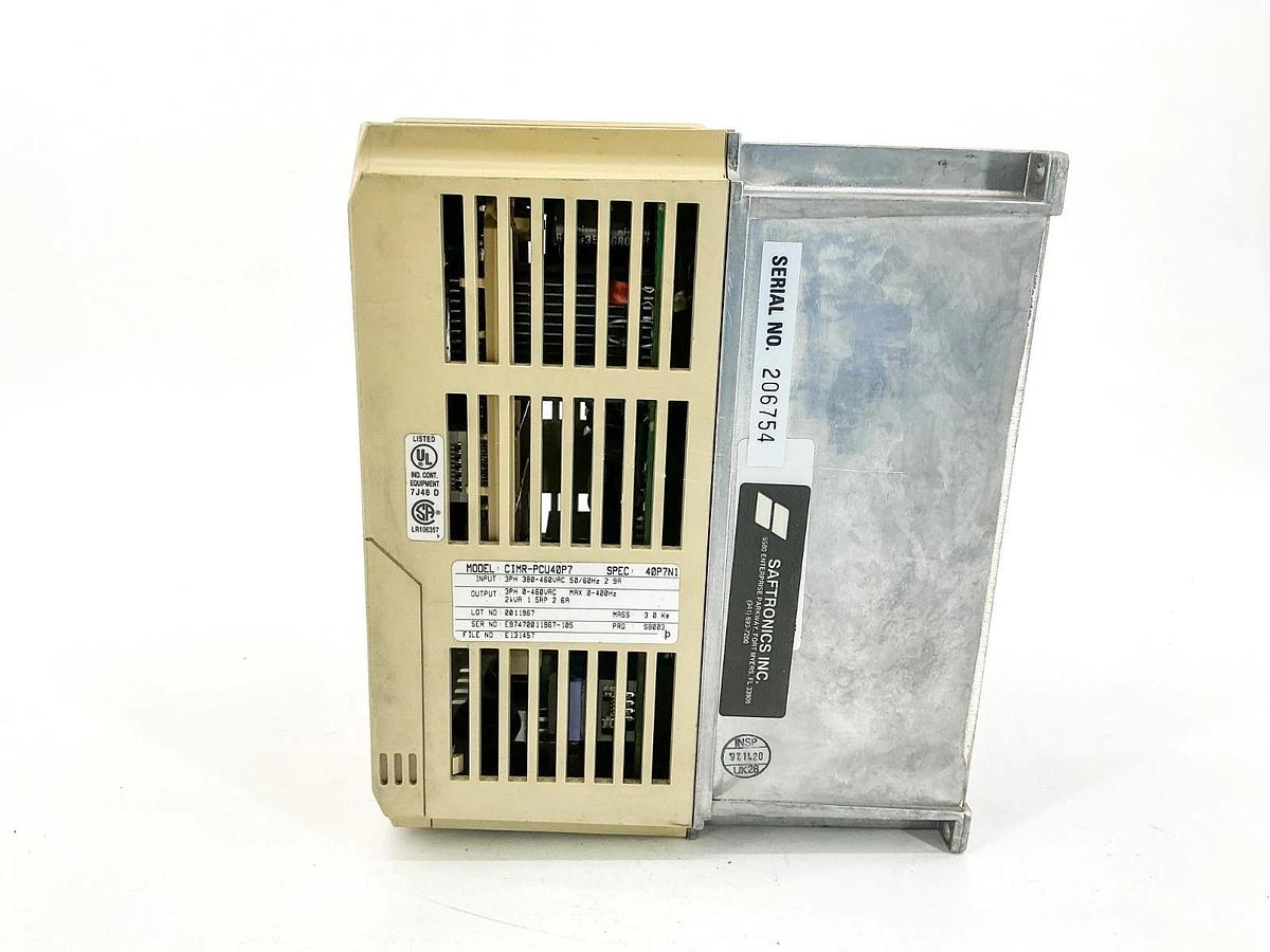 Used Saftronics CIMR-PCU40P7 AC Inverter 3PH 460V 50/60Hz 2.9A