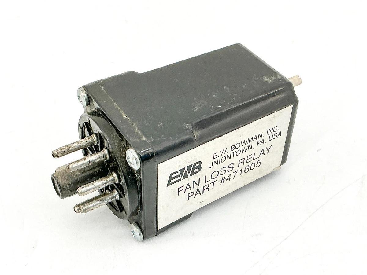 Used E.W. Bowman 471605 Fan Loss Relay 8-Pin