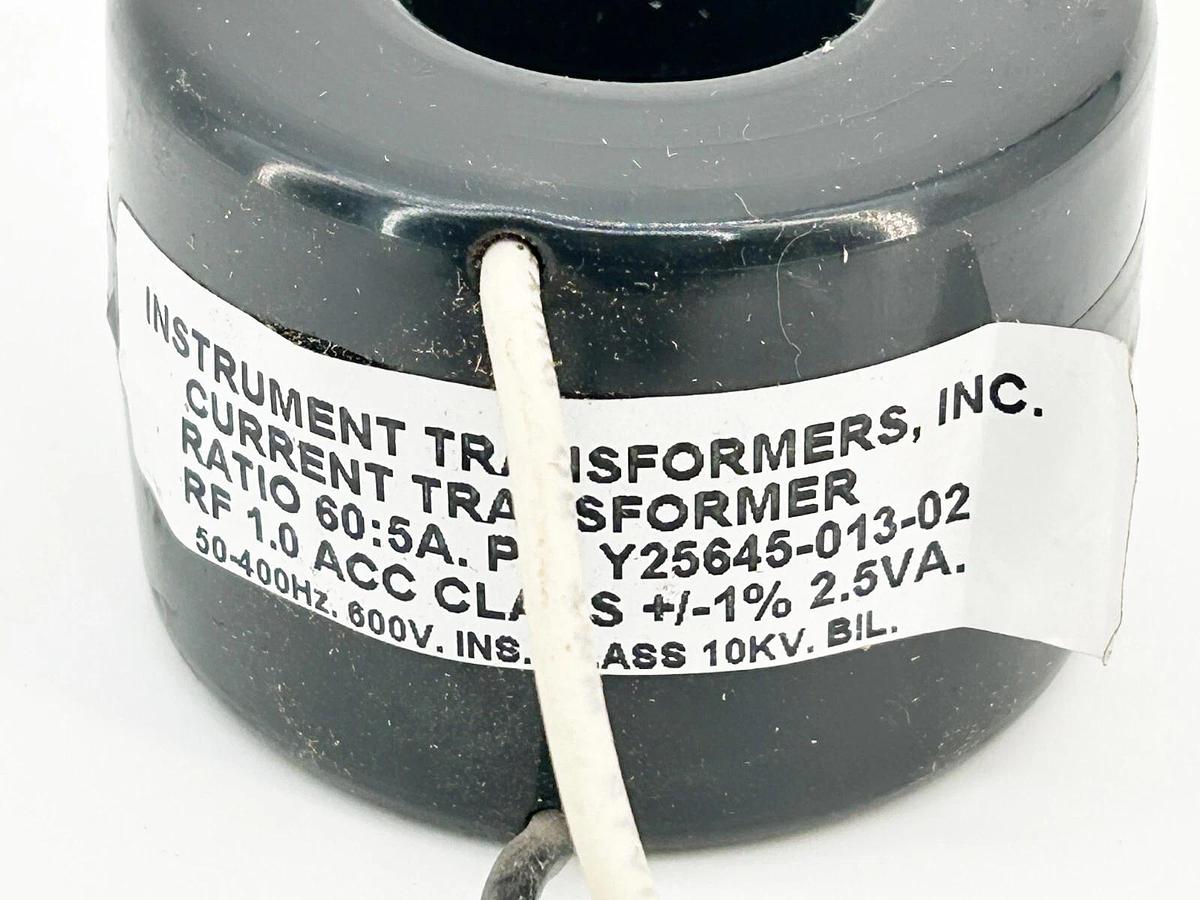 Used Instruments Transformers Inc Y25645-013-02 Current Transformer 60:5A Ratio 600V