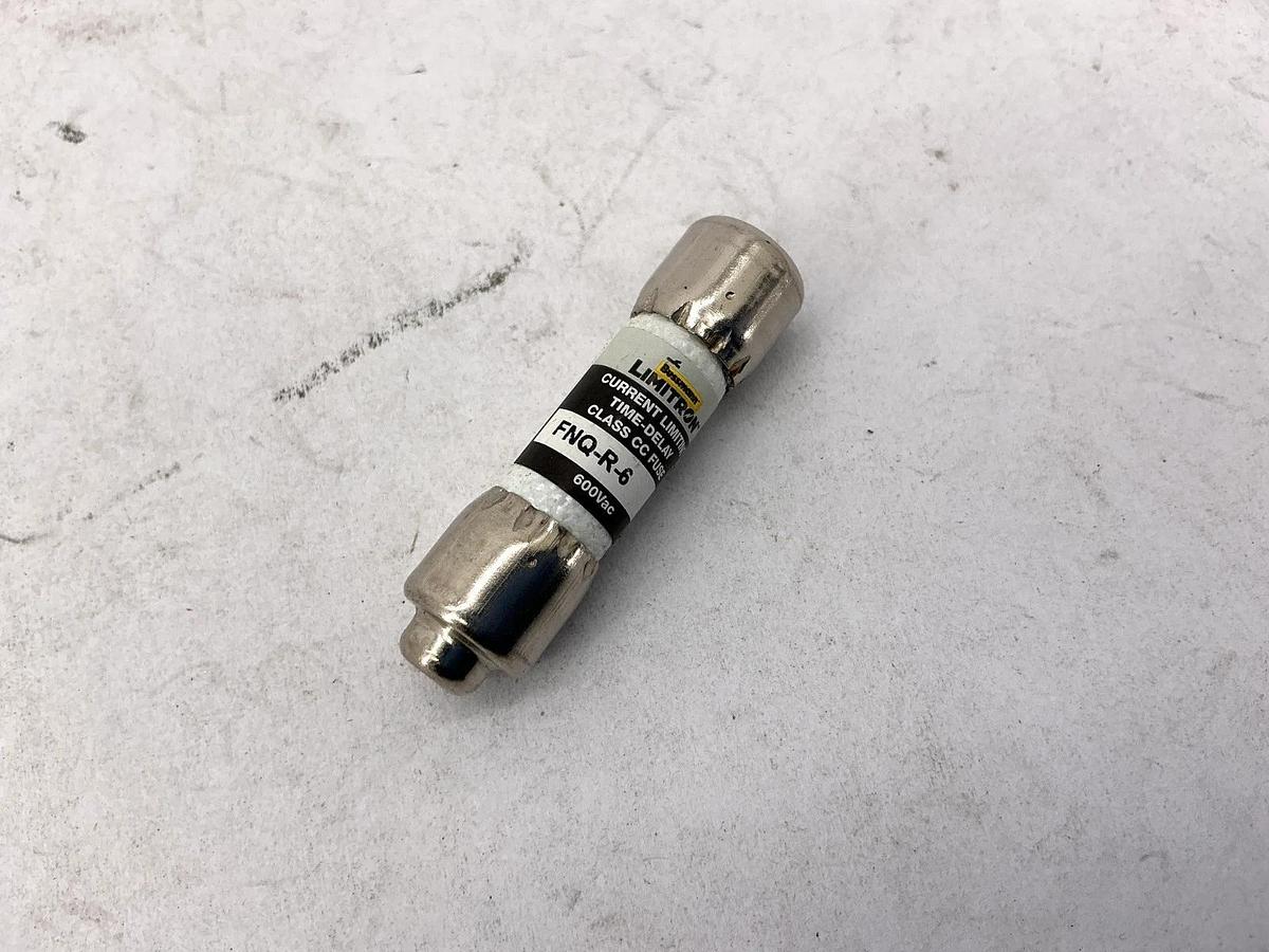 Lot of 4 New Bussmann FNQ-R-6 Limitron Current-Limiting Class CC Fuse 6A 600V