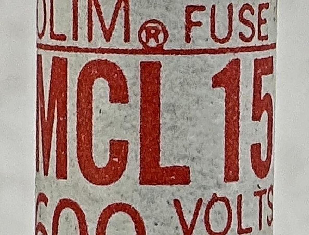 New Econolim MCL-15 Fuse 15A 600V Box of 10 MCL15