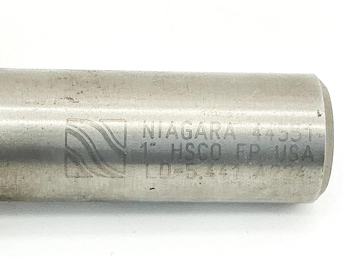 New Niagara 44551 End Mill Cutting Bit 1" HSCO FP LD=5.441 A224 - No Box