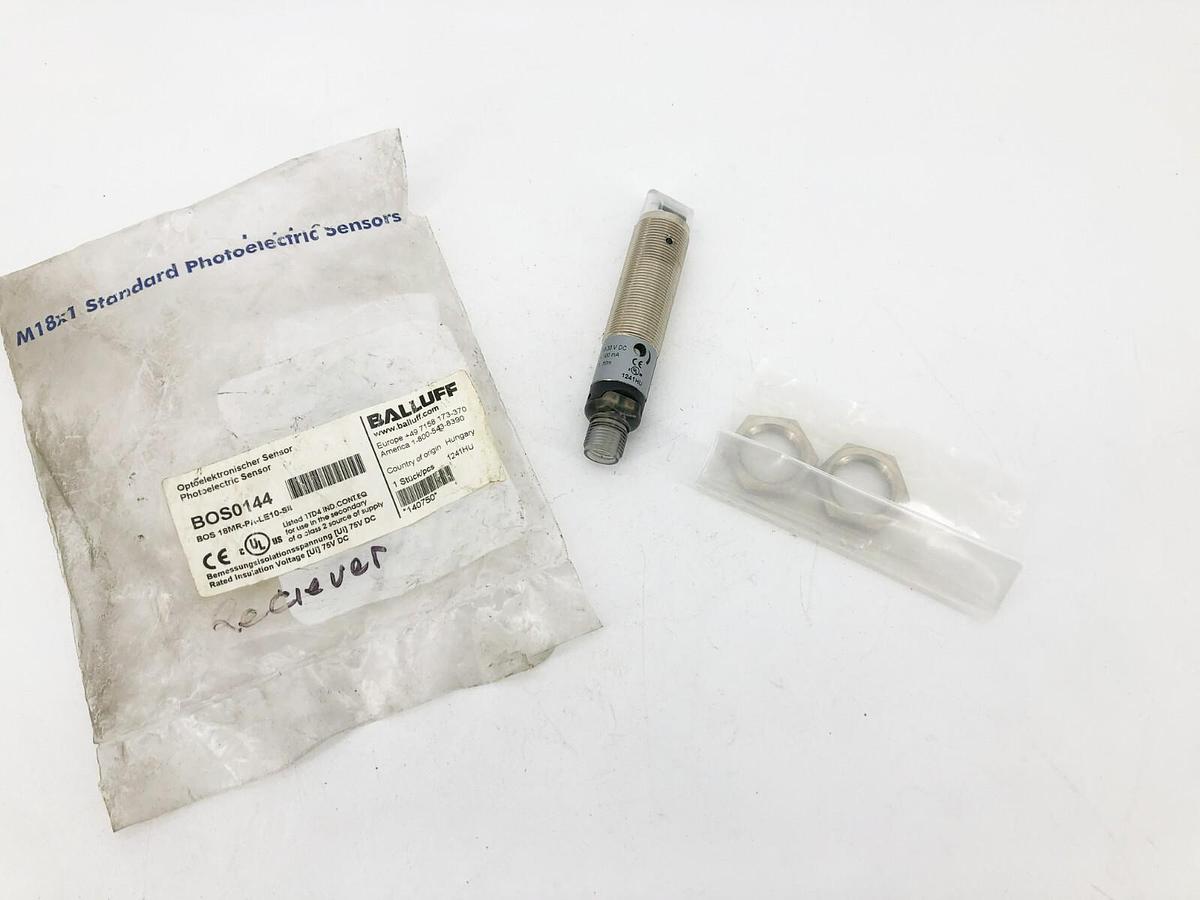 New Balluff BOS0144 Photoelectric Sensor 10-30VDC BOS 18MR-PA-LE10-S4