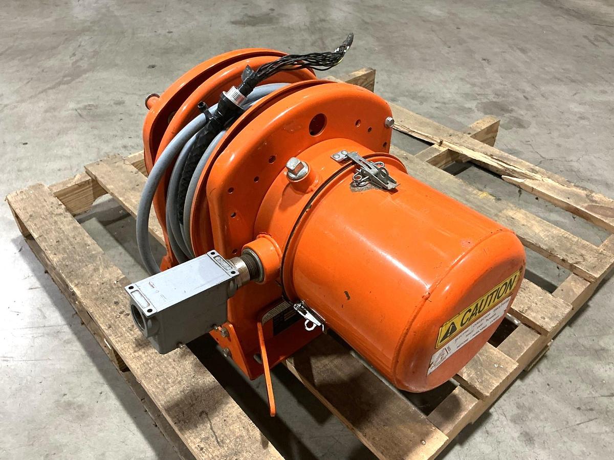 Used Gleason Reel S14351-12L-10-5 Cable Reel Lift ~25ft Type-18G Cable @ 0.150FPM