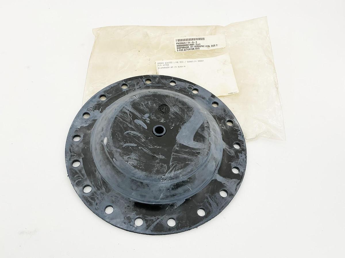 New Aerospac 42708 Diaphragm AM 25 Buna-N Size 2 for 3325 Actuator