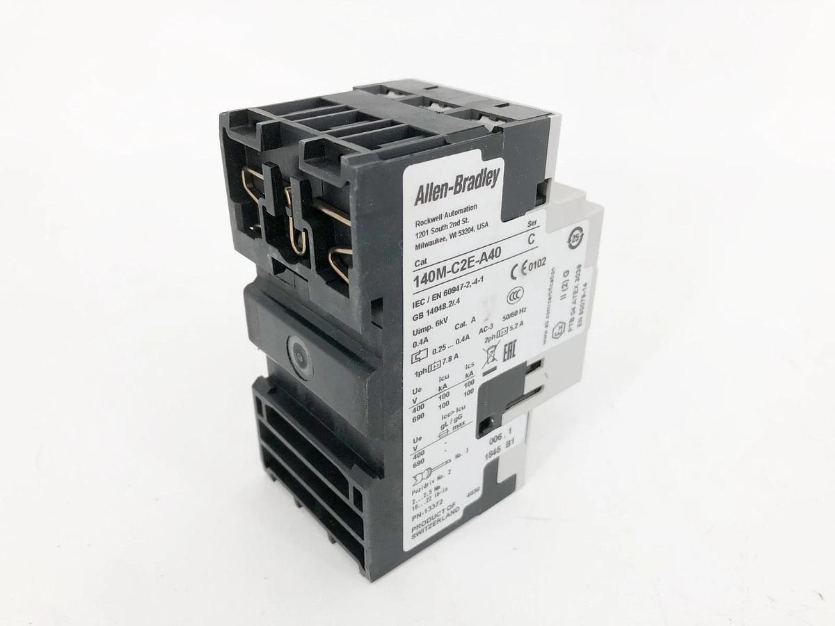 New Allen Bradley 140M-C2E-A40 Ser. C Motor Protector Circuit Breaker 0.25-0.4A