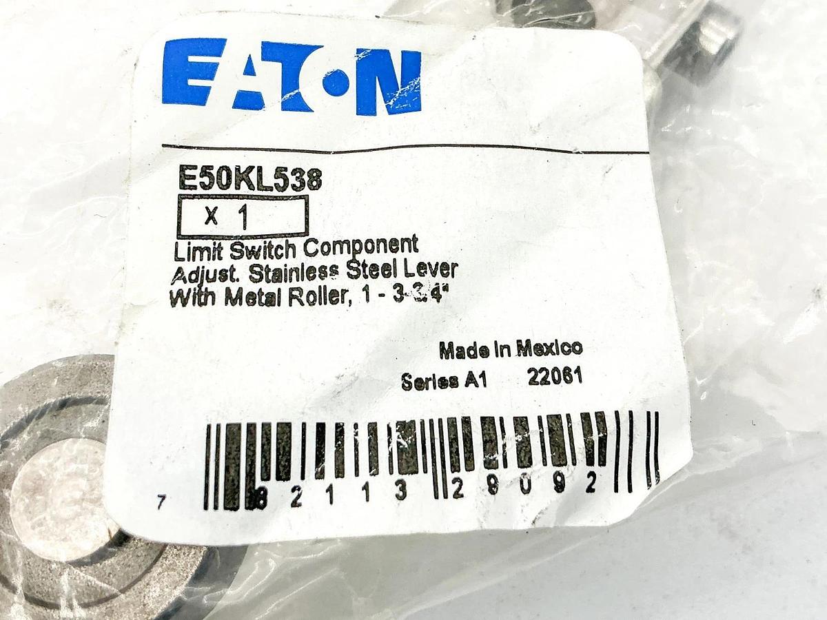 New Eaton E50KL538 Adjustable Limit Switch Lever Stainless Steel 1-3-3/4"