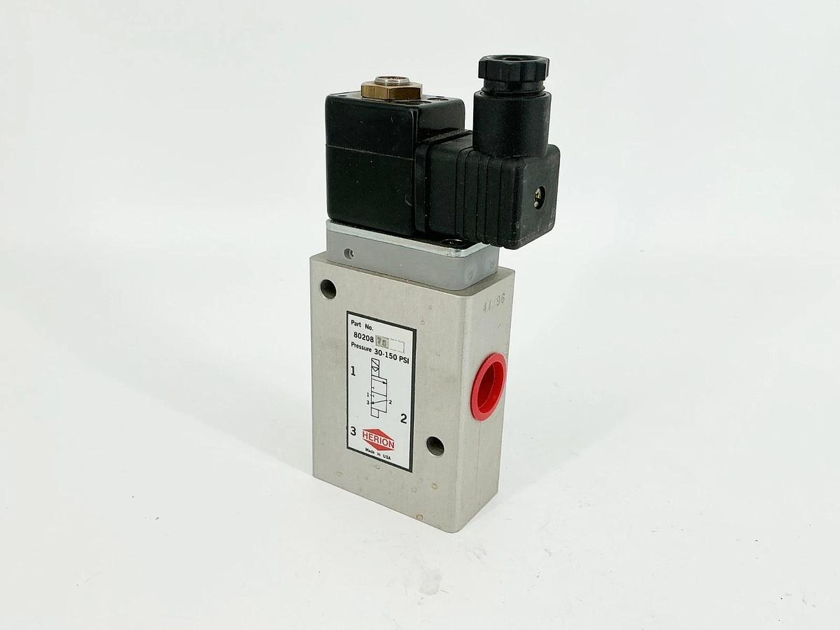New Herion 80-208-75.0241 Solenoid Valve 120V 30-150PSI 60Hz