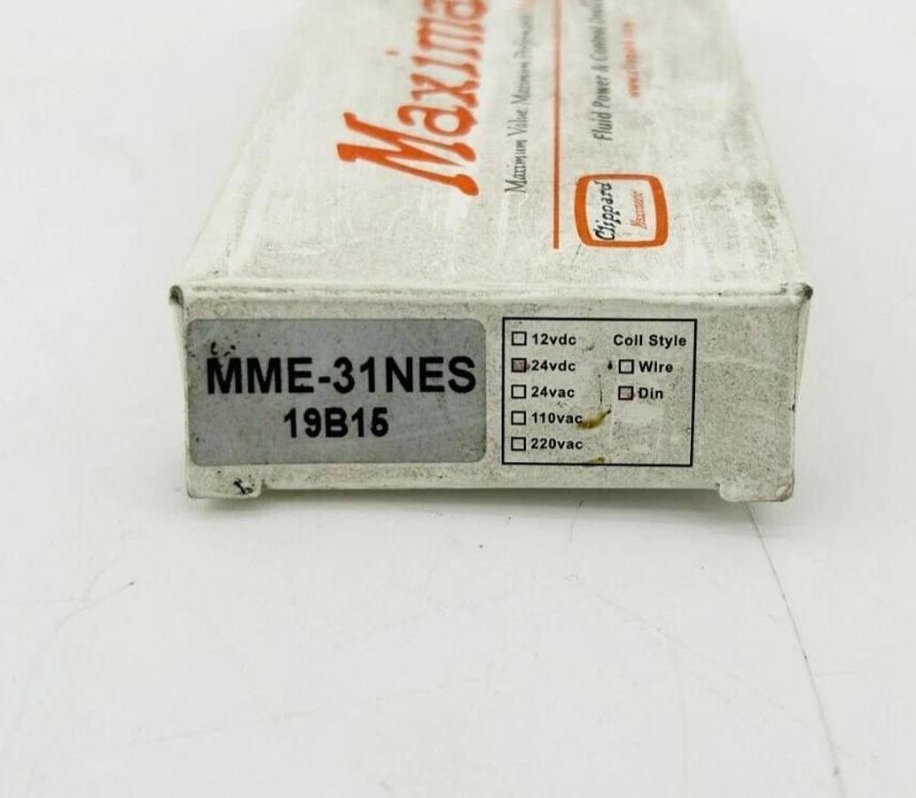 New Clippard Maximatic MME-31NES 19B15 3-Way Pneumatic Solenoid Valve, 24VDC