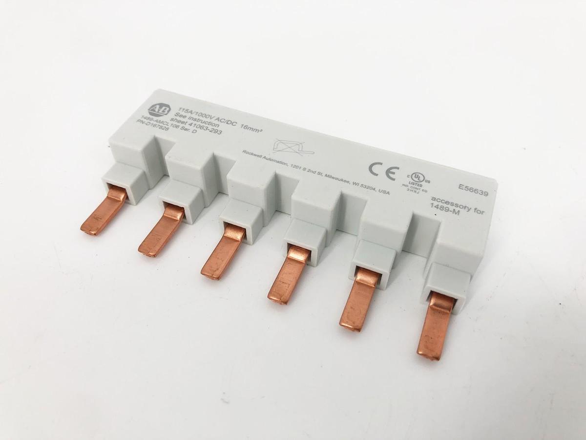 New Allen Bradley 1489-AMCL106 Ser. D Busbar 115A 1000VAC/DC - No Box