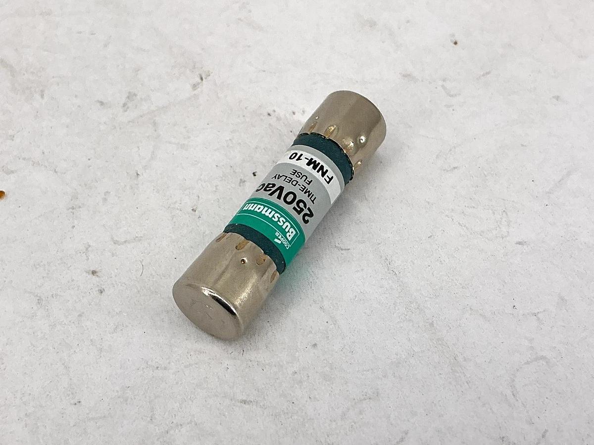 New Bussmann FNM-10 250Vac Time-Delay Fuse 10A 250V Box of 10