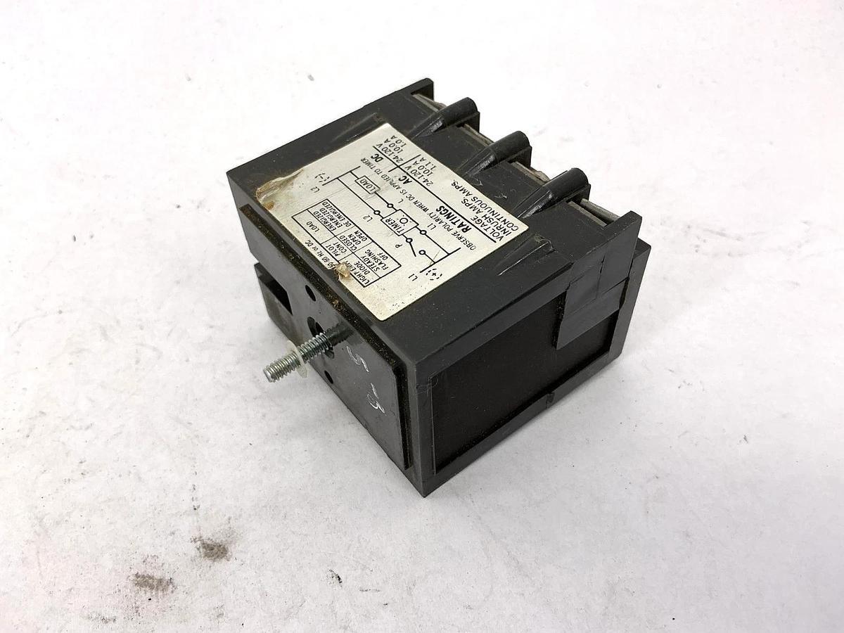 Used Cutler-Hammer D87XDL30 Ser A2 Off-Delay Timer 10A 120V 50/60HZ