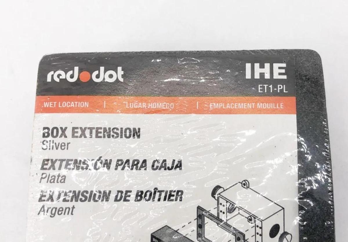 Lot of 2 New Red Dot IHE Box Extensions ET1-PL