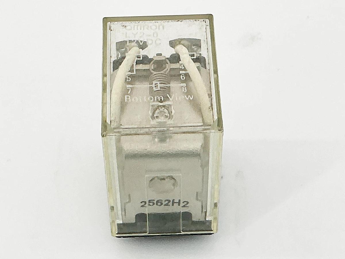 New Lot of 2 Omron LY2-0 Relay 12VDC 8 Pin - No Box