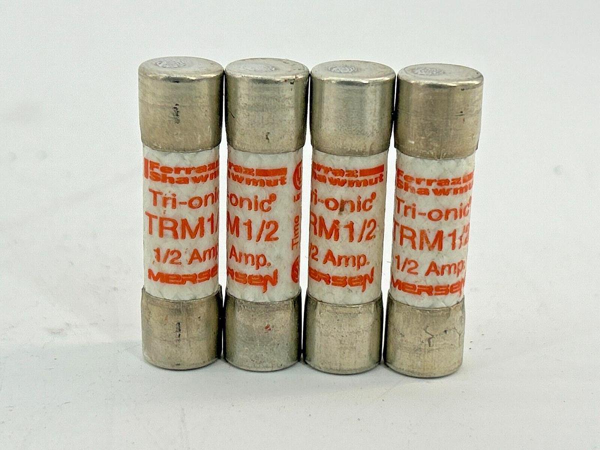 New Lot of 4 Ferraz Shawmut TRM1/2 Time Delay .5A 250V