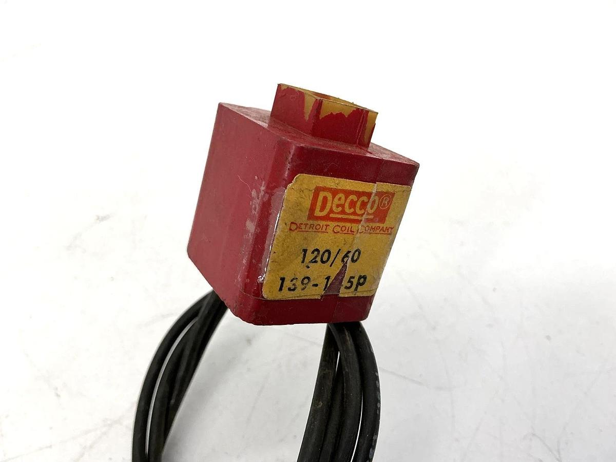 Lot of 2 New Decco 139-145P Solenoid Coil 2-Wire 115/120VAC 50/60HZ 139145P