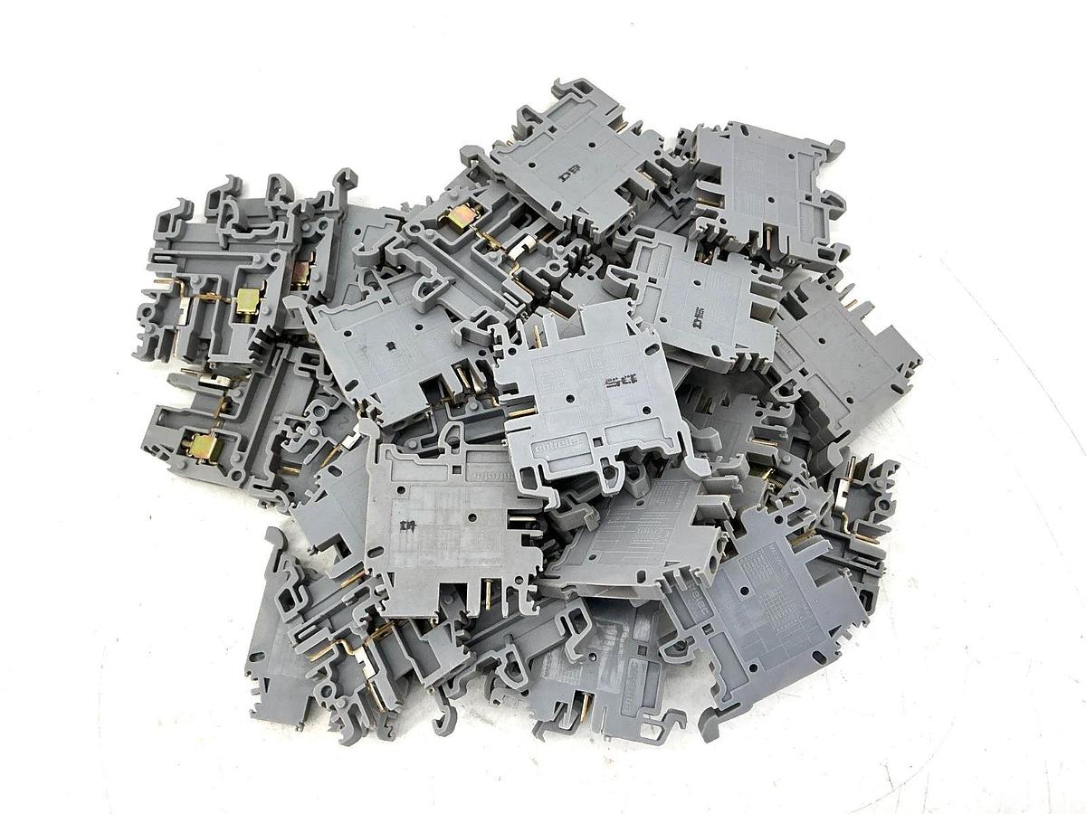Used Lot of 37 ABB Entrelec MA2.5/5-CPE Terminal Block Gray 2-Pin 10A 320V