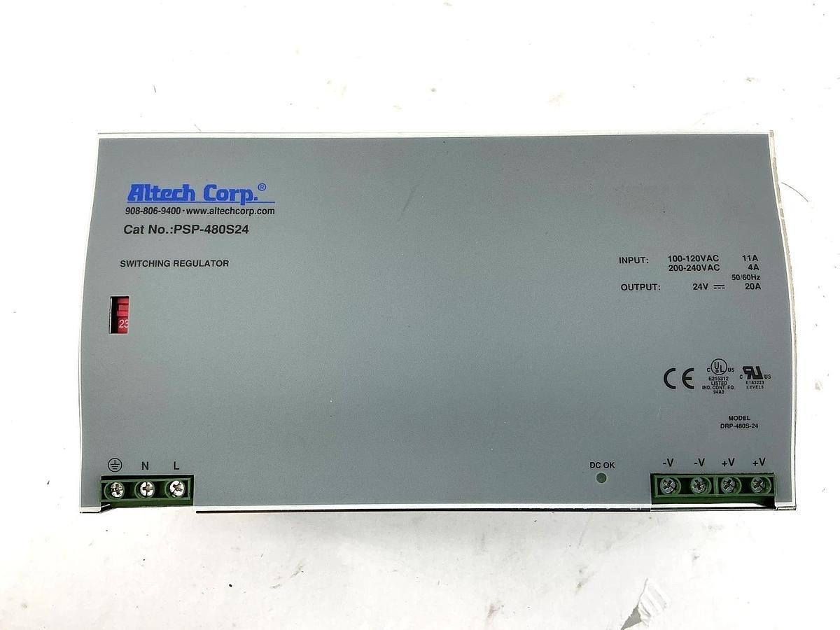 New Altech Corp PSP-480S24 Power Supply Switching Regulator 20A 24V 480W